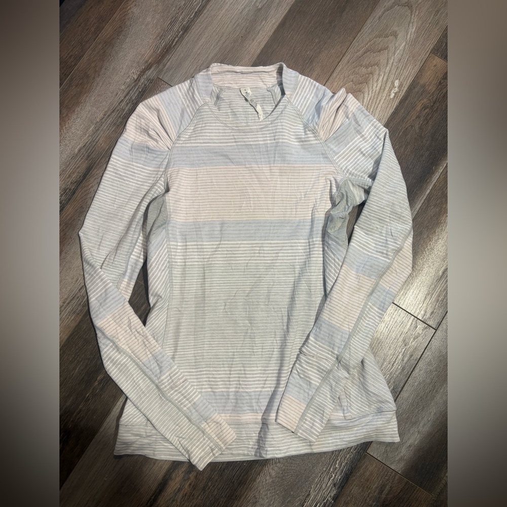 Lululemon Think Fast Long Sleeve Size 6 - Picture 2 of 10